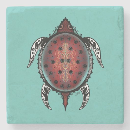 Honu Stenen Onderzetter (Voorkant)