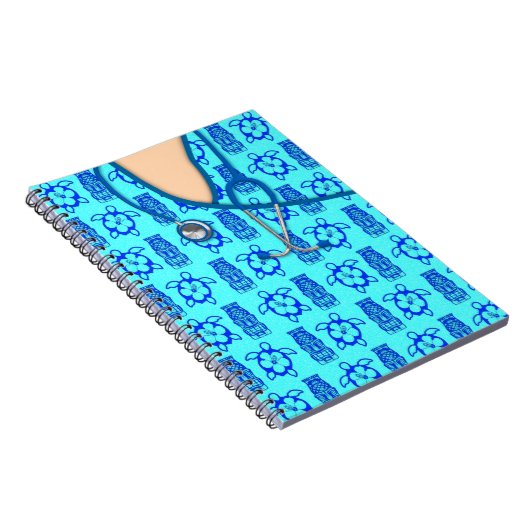 Honu Tiki Island Medical Scrubs Notitieboek (Rechterzijde)
