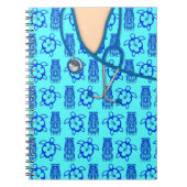 Honu Tiki Island Medical Scrubs Notitieboek (Voorkant)