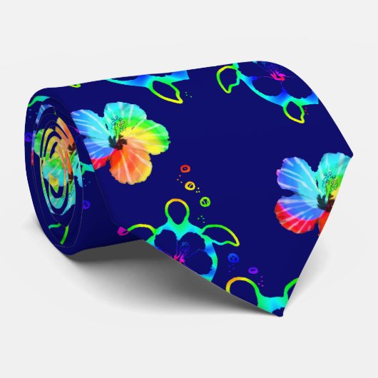 Honu Turtles en Stropdas Dyed Hibiscus (Opgerold)