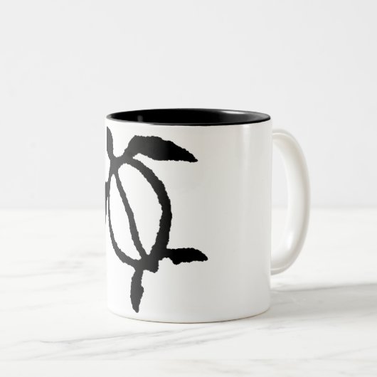 Honu Tweekleurige Koffiemok (Voorkant rechts)