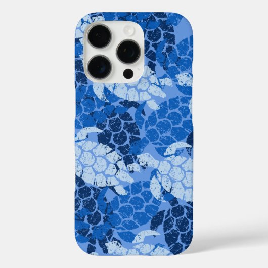 Honu Zee Turtle Hawaiian Aloha Blue Case-Mate iPhone Case (Achterkant)
