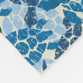 Honu Zee Turtle Hawaiian Aloha - Indigo Fleece Deken (Hoek)