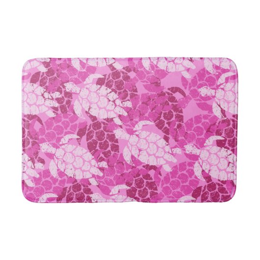 Honu Zee Turtle Hawaiian Aloha Pink Badmat (Voorkant)