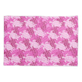Honu Zee Turtle Hawaiian Aloha Reversible Pink Kussensloop (Achterkant)