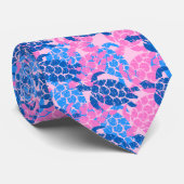 Honu Zee Turtle Hawaiian Aloha - Roze Stropdas (Opgerold)