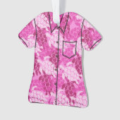 Honu Zee Turtle Hawaiian Aloha Shirt Ornament (voorkant)