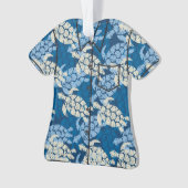 Honu Zee Turtle Hawaiian Aloha Shirt Ornament (voorkant)