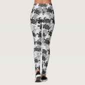 Honu Zee Turtle Hawaiian Aloha Silver Leggings (Achterkant)