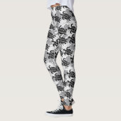 Honu Zee Turtle Hawaiian Aloha Silver Leggings (Links)