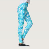 Honu Zee Turtle Hawaiian Aloha Turquoise Leggings (Rechts)