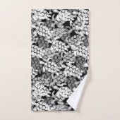 Honu Zee Turtle Hawaiian Coordinates Grey Bad Handdoek (Handdoek)