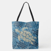 Honu Zee Turtle Hawaiian Relax Reversible BeachBag Tote Bag (Achterkant)