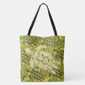 Honu Zee Turtle Hawaiian Relax Reversible BeachBag Tote Bag (Achterkant)