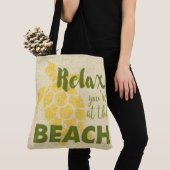 Honu Zee Turtle Hawaiian Relax Reversible BeachBag Tote Bag (Dichtbij)