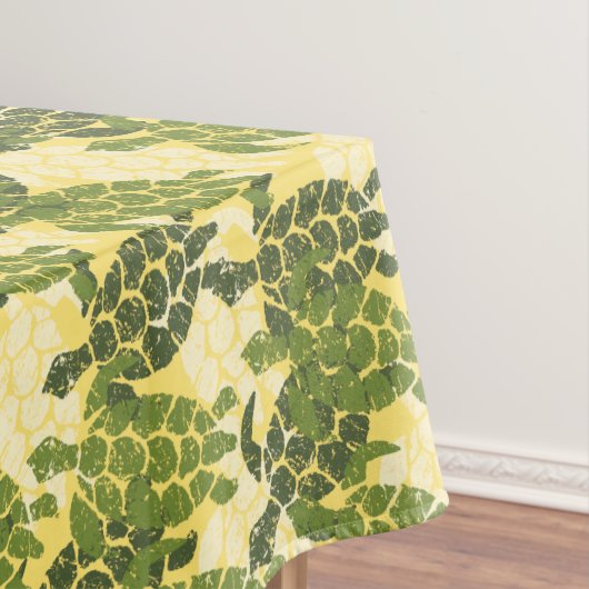Honu Zee Turtle Hawaiian Tapa-Olive Tafelkleed (Voorbeeld)
