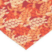 Honu Zee Turtle Hawaiian Tapa-Papaya Korte Tafelloper (Hoek)