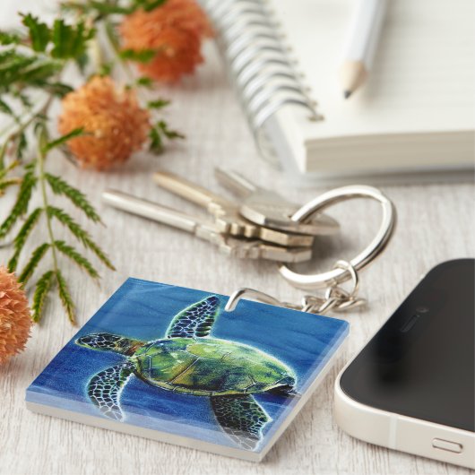 Honu Zee Turtle Sleutelhanger (Voorkant Rechts)