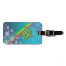 Honu Zee Turtle Tropical Swim Rainbow en Flowers