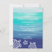 Honu Zee Turtles Couples Baby shower Kaart (Voorkant)