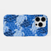 Honu Zeeschildpad Hawaiaanse Aloha Blauw iPhone Hoesje (Achterkant horizontaal)