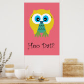 Hoo Data in Roze-Poster Poster (Keuken)
