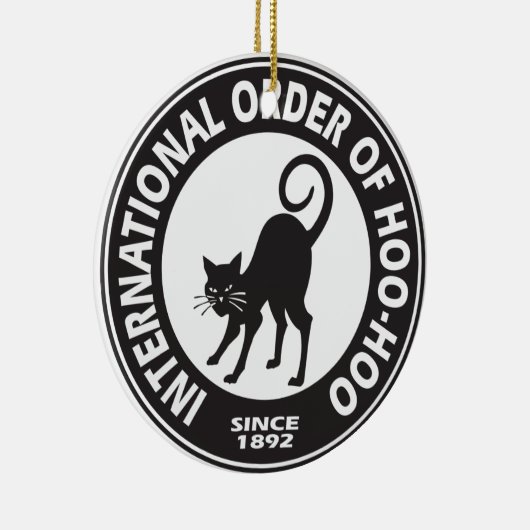 Hoo-Hoo Logo Keramisch Ornament (Rechts)