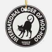 Hoo-Hoo Logo Keramisch Ornament (Voorkant)