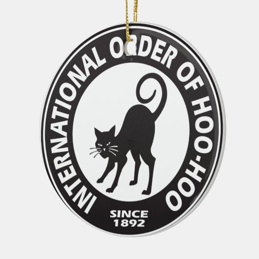 Hoo-Hoo Logo Keramisch Ornament (Links)