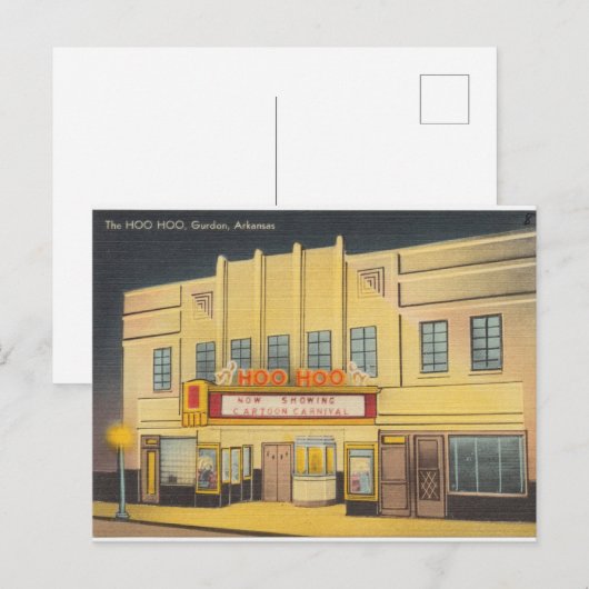 Hoo Hoo Theater, Gudon, Arkansas Briefkaart (Voorkant / Achterkant)