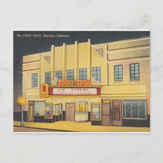 Hoo Hoo Theater, Gudon, Arkansas Briefkaart (Voorkant)