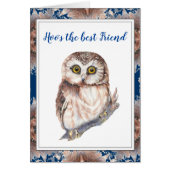 Hoo is de beste vriendenklooienvogel. (Voorkant)