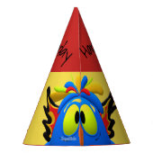 Hoo Owl Bird Monster Character Feesthoedjes (Achterkant)
