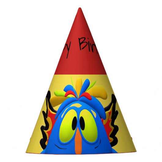 Hoo Owl Bird Monster Character Feesthoedjes (Voorkant)