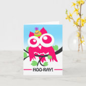 Hoo-Ray, het is je verjaardag, grappige verjaardag Kaart (Gele Bloem)