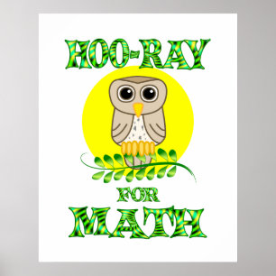 Hoo-Ray voor Wiskunde Poster