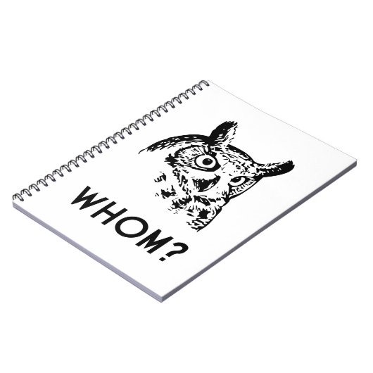 Hoo Who Whom Grammar Owl Notitieboek (Linkerzijde)
