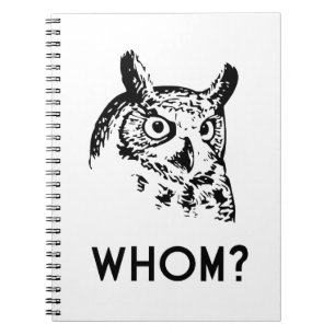 Hoo Who Whom Grammar Owl Notitieboek