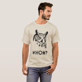 Hoo Who Whom Grammar Owl T-shirt (Voorkant volledig)