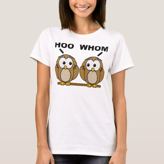 Hoo Whom Grammar is eigenaar van Funny T-Shirt (Voorkant)