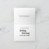 Hooah! Army Soldier Boot Camp Cadet Kaart (Binnen)