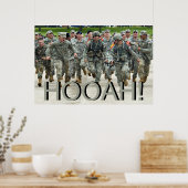 Hooah! Army Soldier Boot Camp Cadet Poster (Keuken)