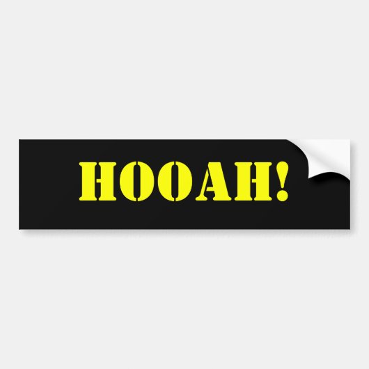 HOOAH! BUMPERSTICKER (Voorkant)
