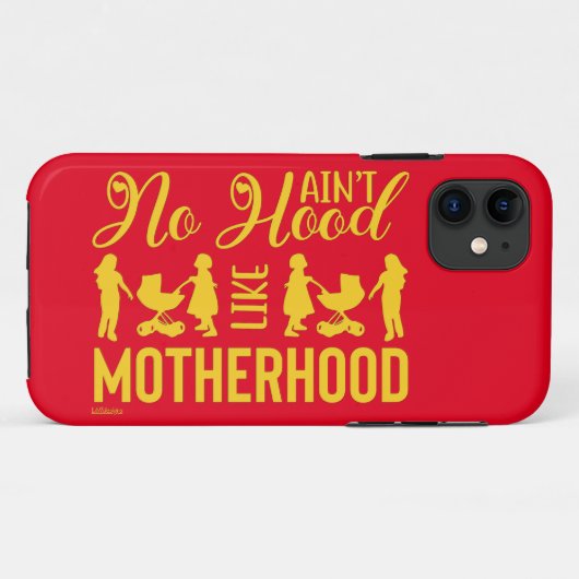 HOOD ALS MOTHERHOOD grappig moederdag Case-Mate iPhone Case (Achterkant (horizontaal))
