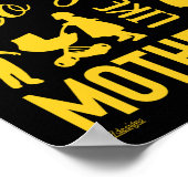 HOOD ALS MOTHERHOOD grappig moederdag Poster (Hoek)