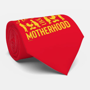 HOOD ALS MOTHERHOOD grappig moederdag Stropdas