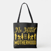 HOOD ALS MOTHERHOOD grappig moederdag Tote Bag (Achterkant)
