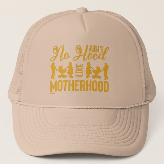 HOOD ALS MOTHERHOOD grappig moederdag Trucker Pet (Voorkant)