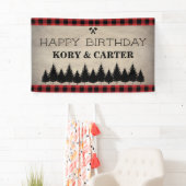 Hood Buffalo Plaid Birthday Spandoek (Insitu)