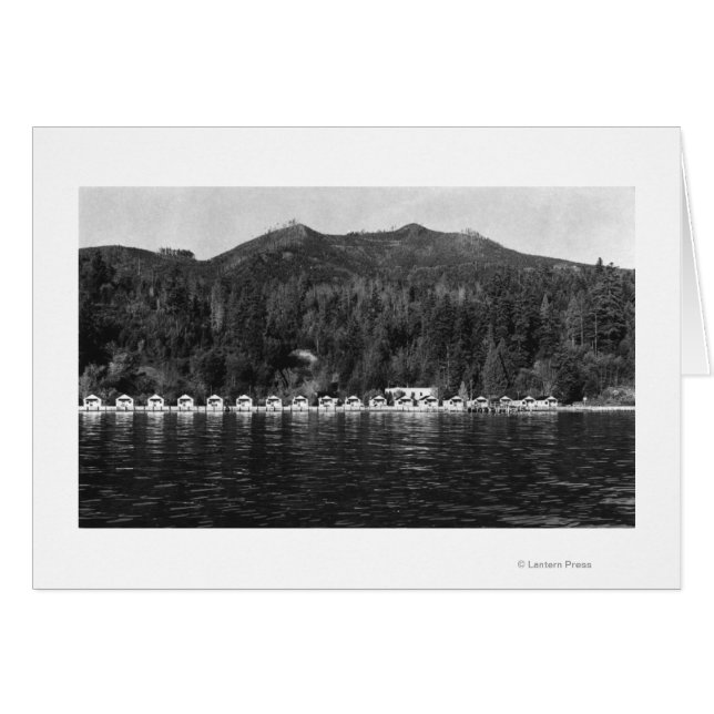 Hood Canal, WA Uitzicht en Beacon Point Resort (Voorkant Horizontaal)